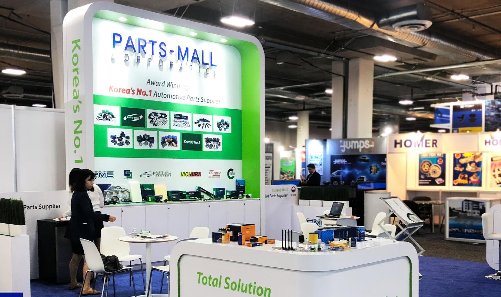 Parts-Mall trade show booth